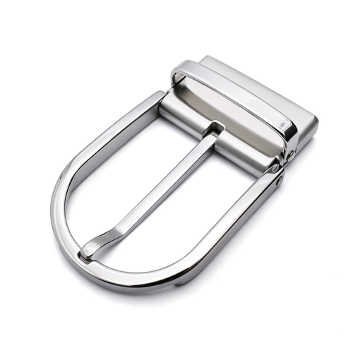 D Shape Rotatable Reversible Belt Buckle for Men, 39mm Single Prong Belt Replacement Buckle