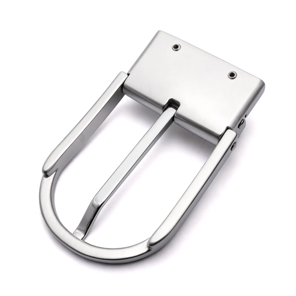 D Shape Rotatable Reversible Belt Buckle for Men, 39mm Single Prong Belt Replacement Buckle