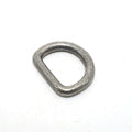 Solid Brass Antique Silver Plated D-Ring