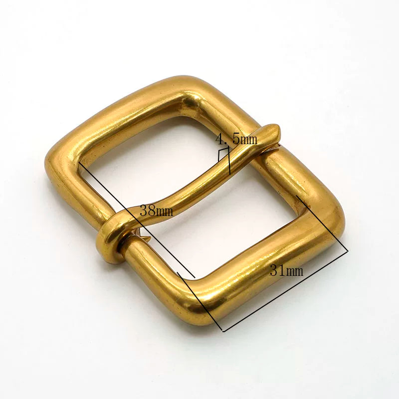Solid Brass Vintage Pin Buckle for 38mm Strap