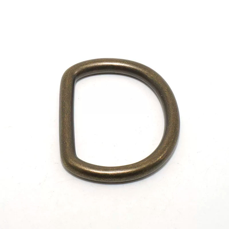 Solid Brass Antique Bronze D-Ring