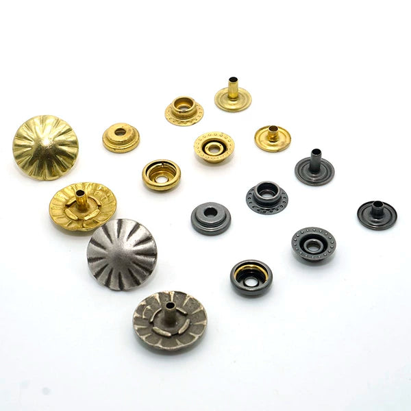 Solid Copper Snap Fastener 18mm 4-Piece Set