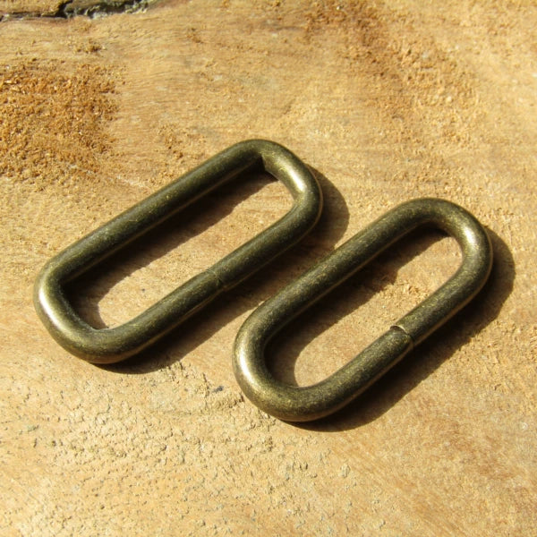 Solid Copper Antique Bronze D-Ring for 40mm Strap