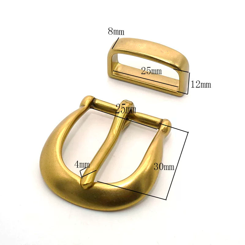 Solid Brass Pin Buckle 2.5cm
