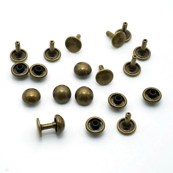 Solid Brass Double Cap Rivet