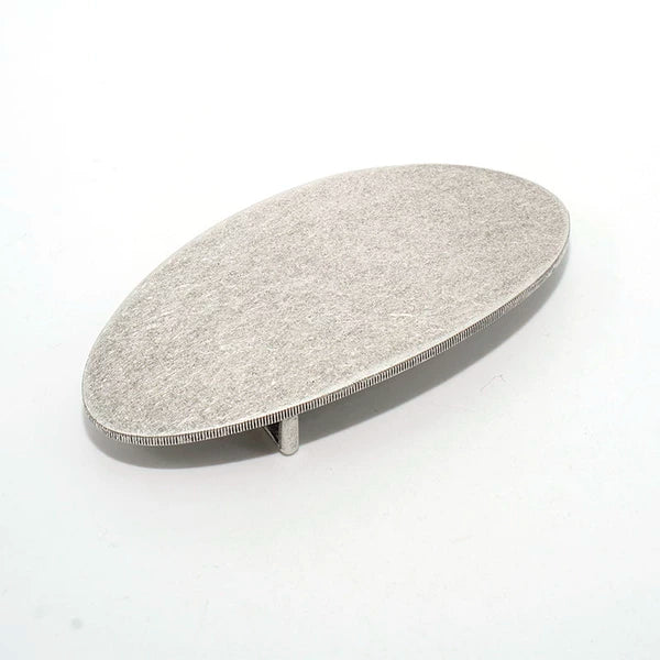 Solid Brass Antique Silver Plated Vintage Belt Buckle for 30mm Strap