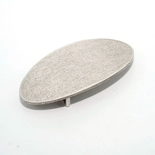 Solid Brass Antique Silver Plated Vintage Belt Buckle for 30mm Strap