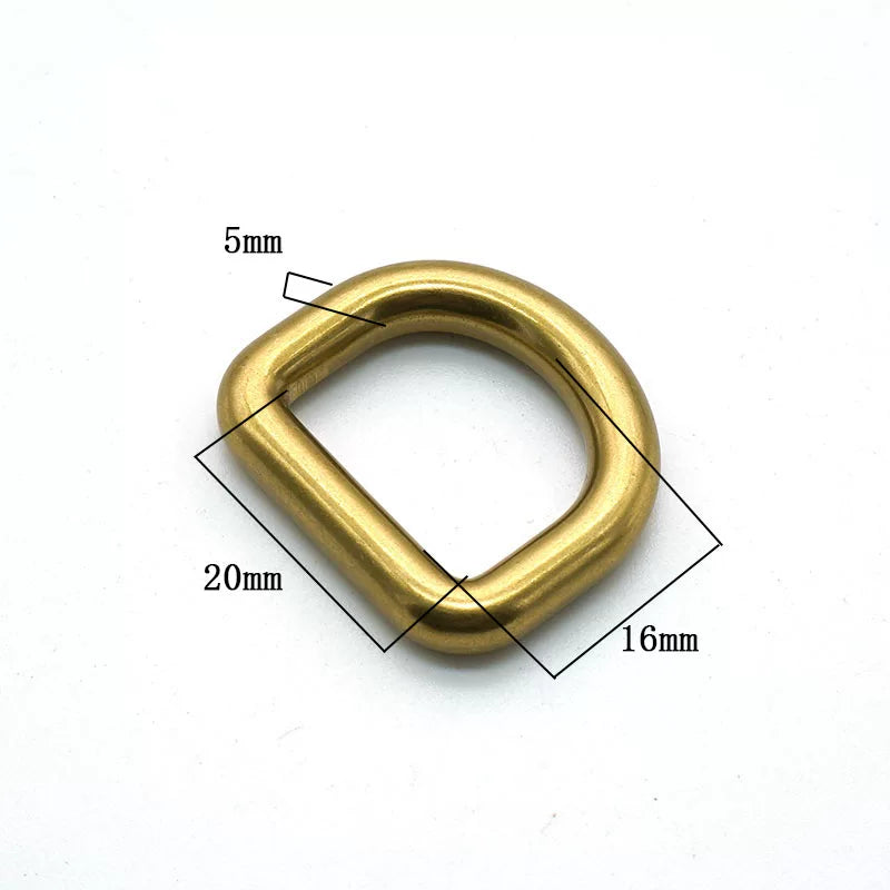 Solid Brass Antique Bronze Seamless Heavy Duty D-Ring