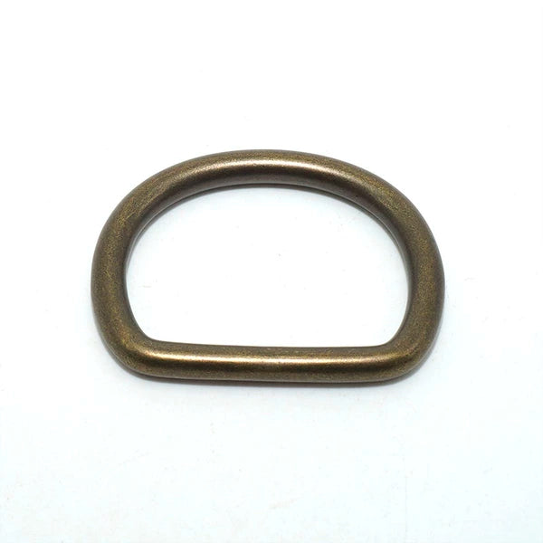 Solid Brass Antique Bronze D-Ring