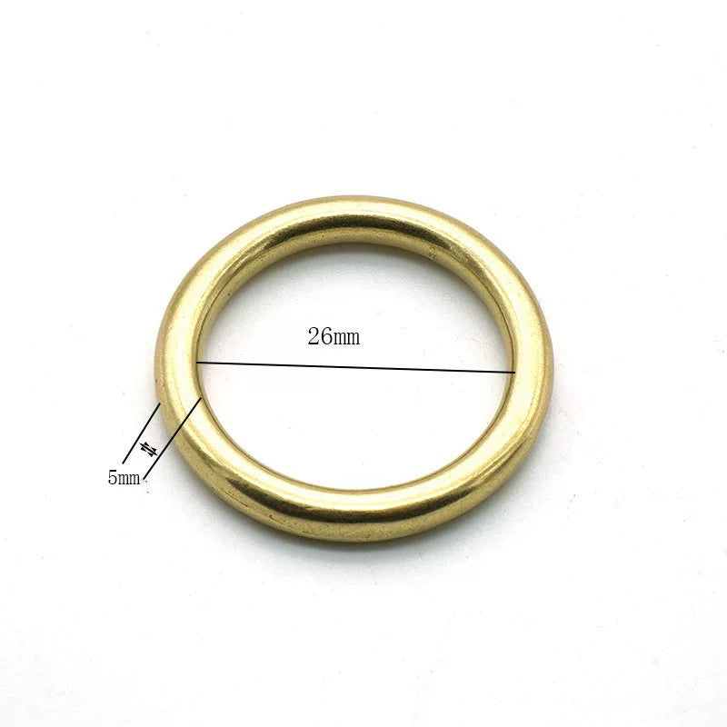 Solid Brass Seamless O-Ring for 39mm Strap
