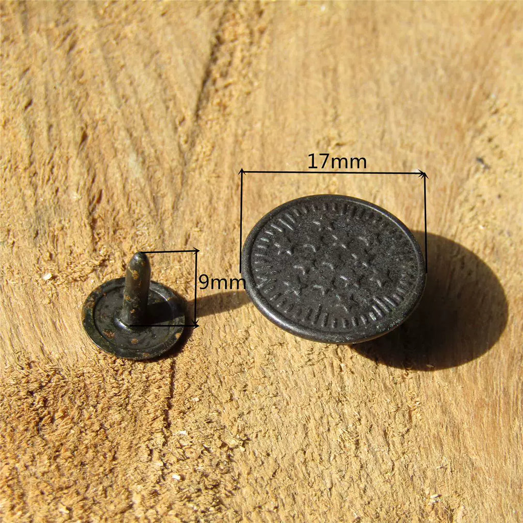 Oxidized Vintage Coat Button