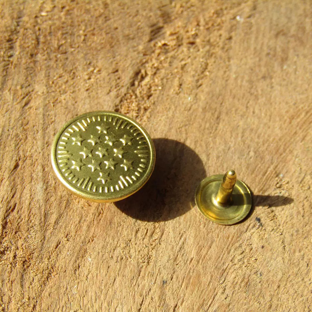 Oxidized Vintage Coat Button