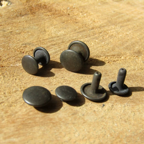 Solid Copper Black Antique Rivet 10x8mm