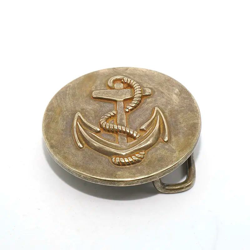 Solid Brass Oxidized Vintage Men's Belt Buckle
