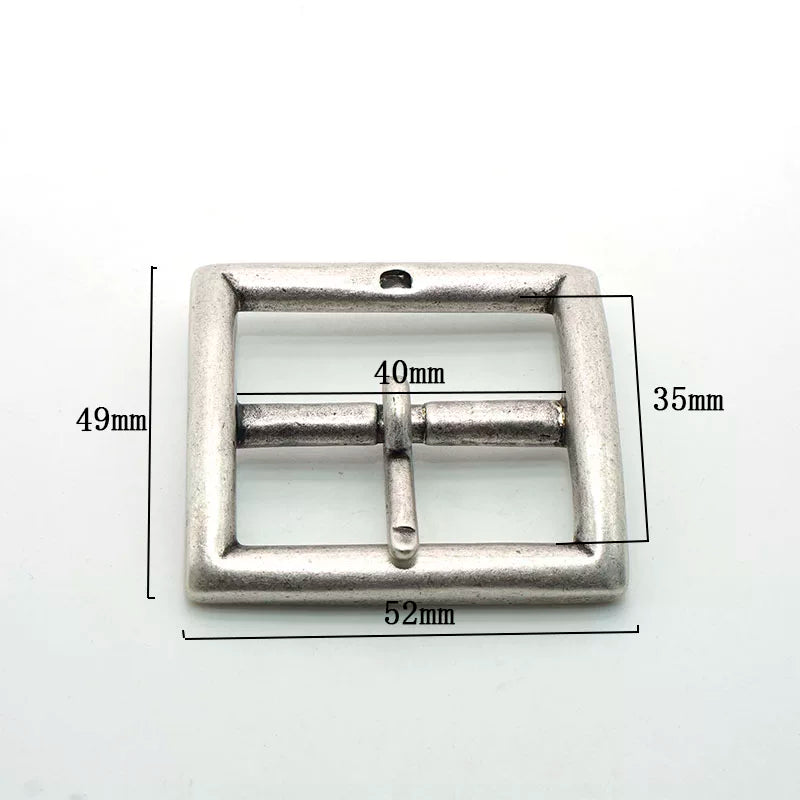 Copper Antique Silver Plated Vintage Casual Belt Buckle
