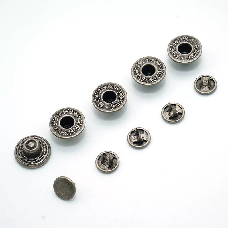 Solid Copper Vintage Coat Button 17mm