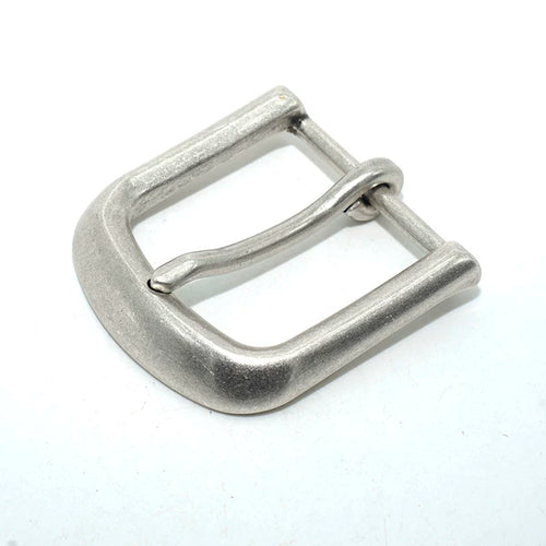 Solid Brass Antique Silver Plated Vintage Pin Buckle 4.0cm