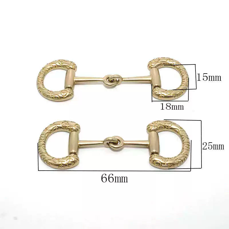 Solid Brass Leather Shoes Metal Decorative Hardware 乐 福 Shoes Chain Accessory Shoes Buckle 百 Bag Hardware 拆 卸 Accessory Trim