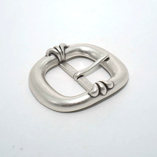 Solid Brass Silver Plated Vintage Pin Buckle