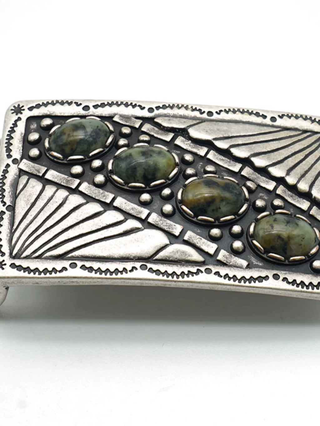 Solid Copper Antique Silver Plated Belt Buckle for 37mm Strap