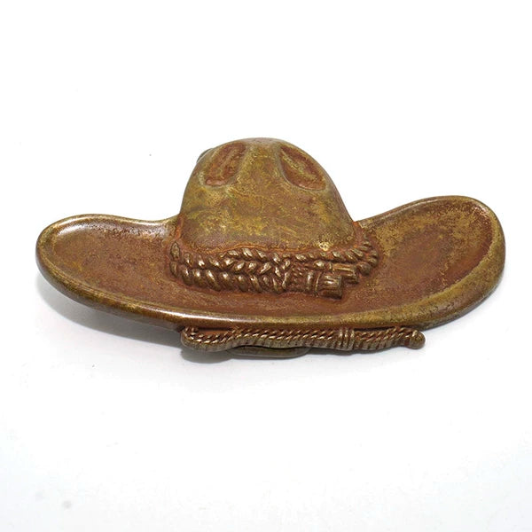 Solid Brass Oxidized Vintage Western Belt Buckle