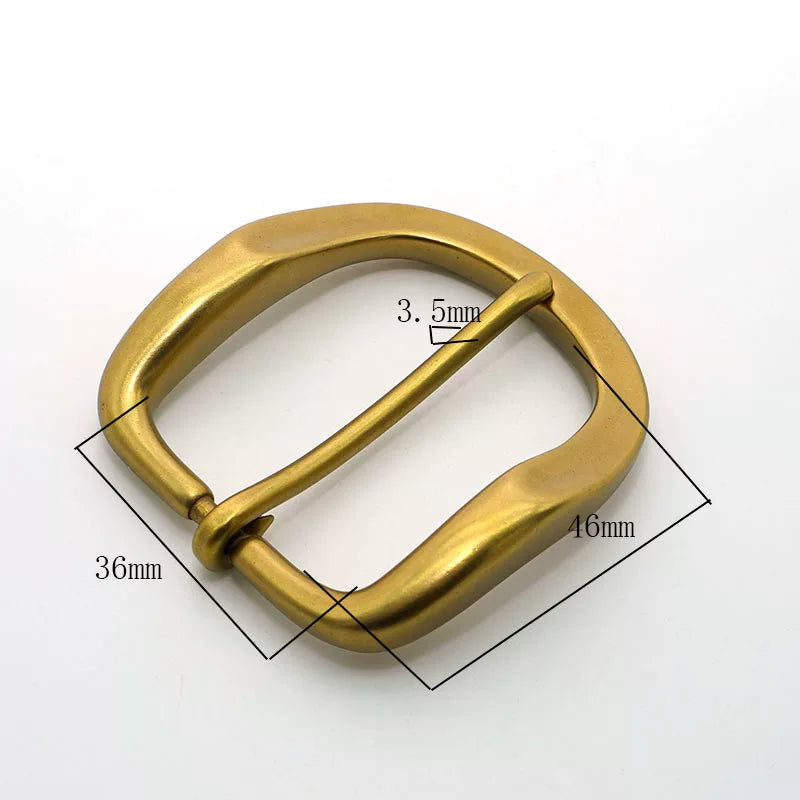 Solid Brass Antique Bronze Pin Buckle 34mm