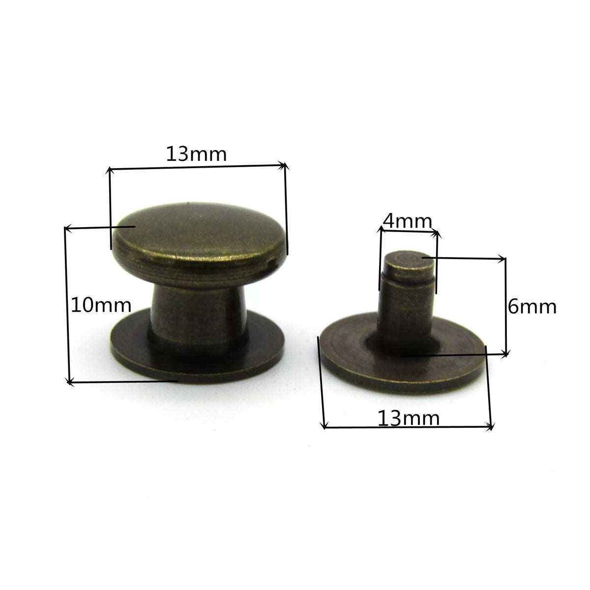 Solid Copper Nipple Stud