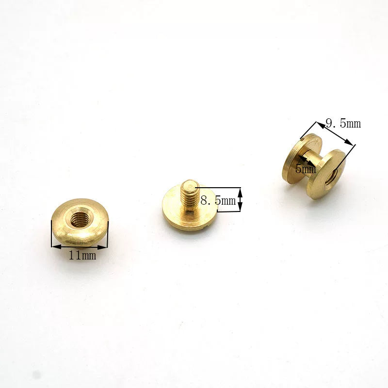 Solid Copper Double Cap Rivet 11mm
