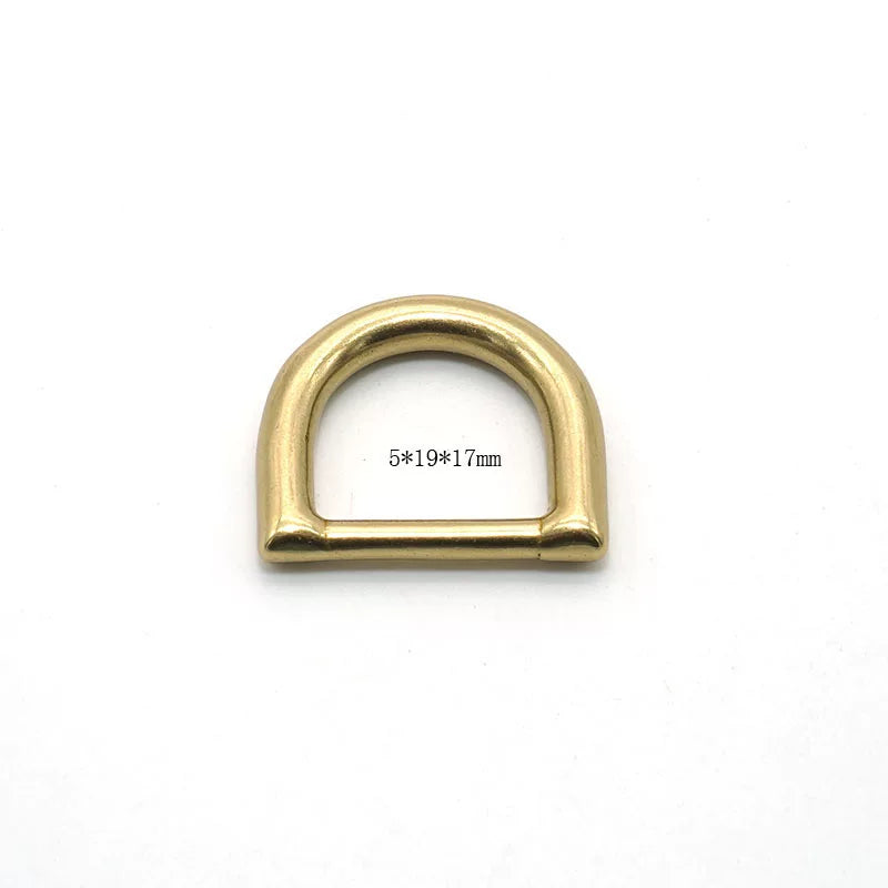 Solid Brass Seamless D-Ring