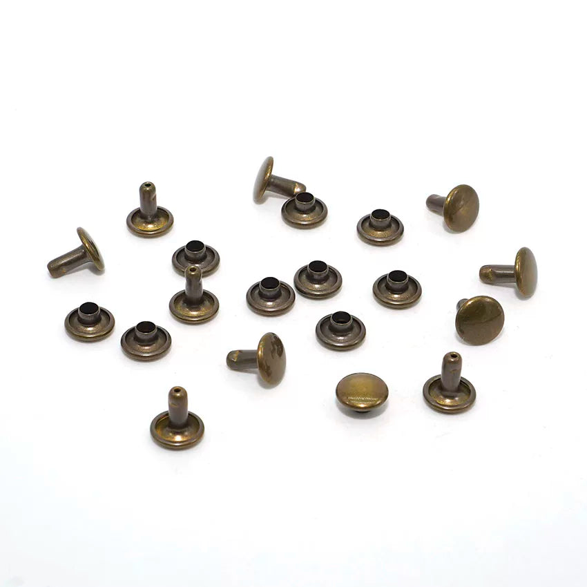 Solid Brass Antique Bronze Rivet 8x7mm