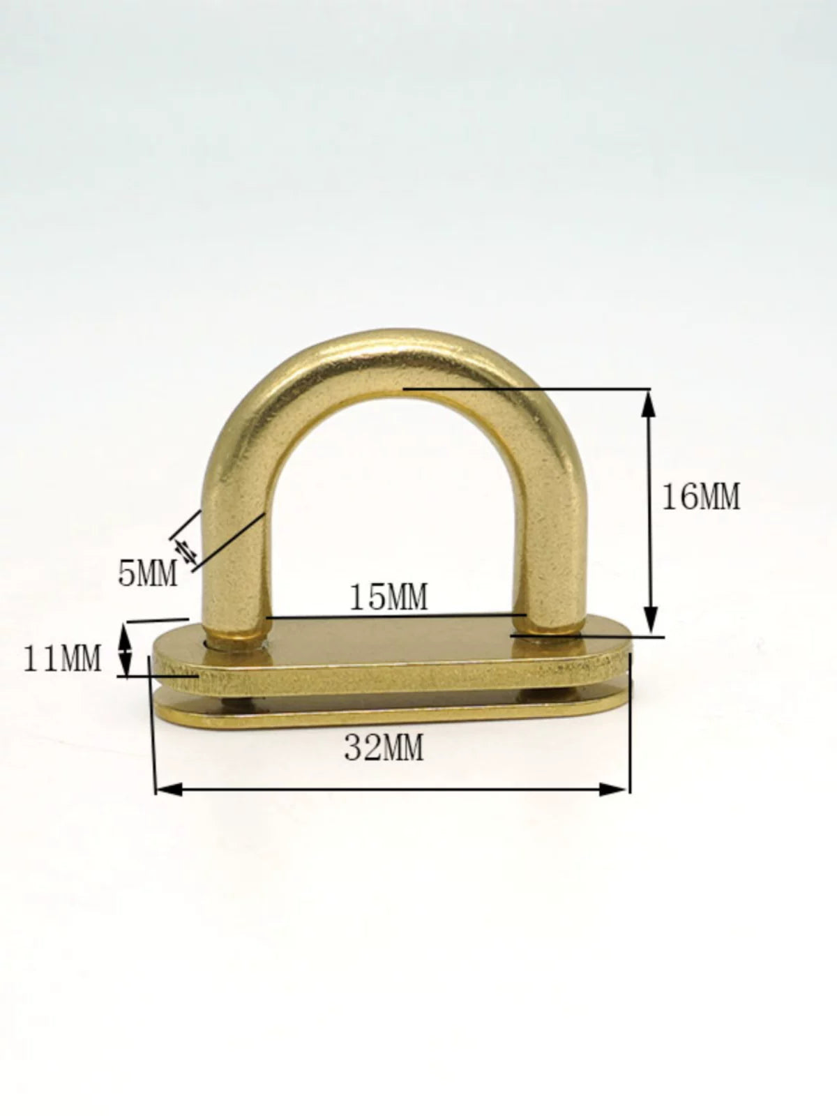 Solid Copper Arch Buckle for 15mm Strap