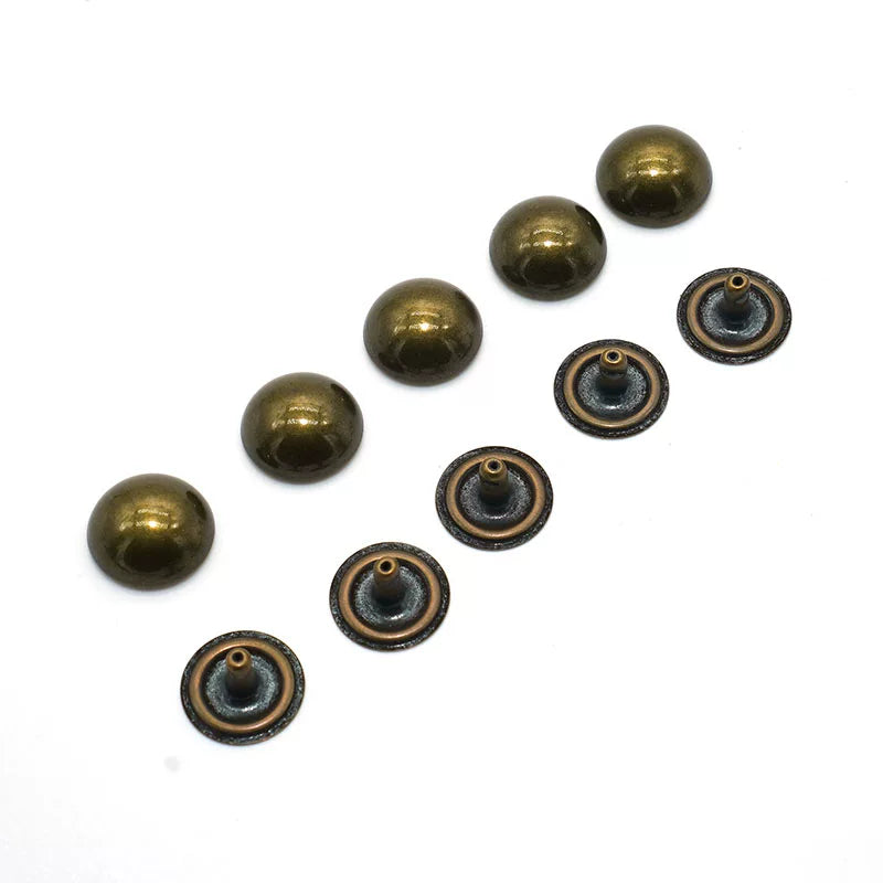 Solid Copper Antique Bronze Rivet 15x8mm