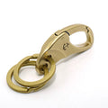 Solid Brass Women's Unisex Keychain