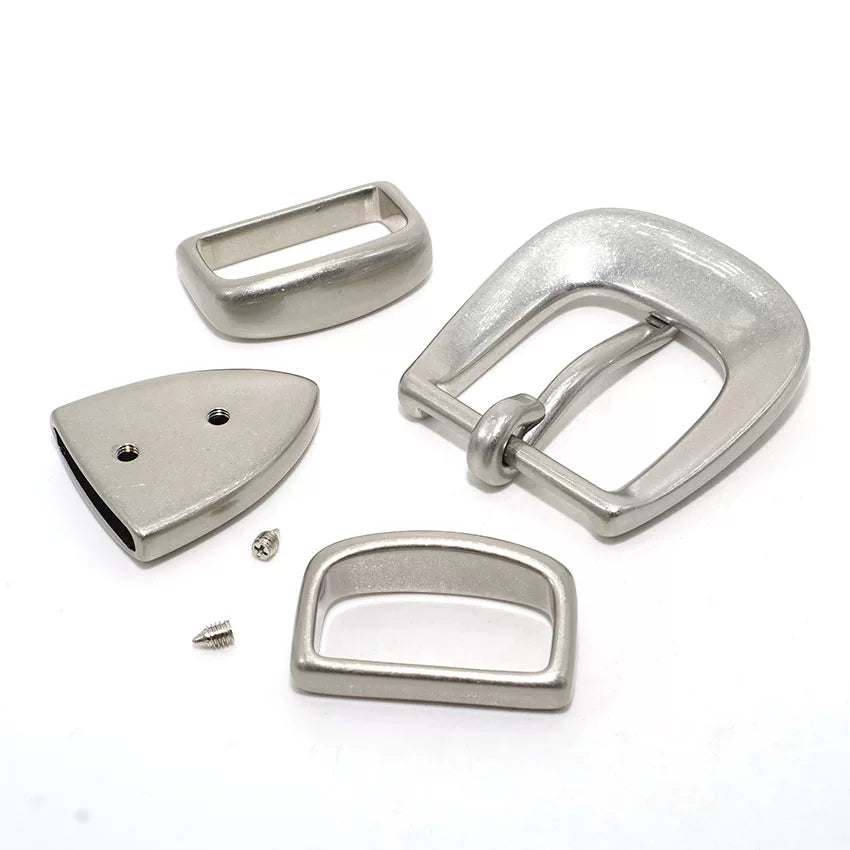 Solid Brass Pin Buckle 4-Piece Set