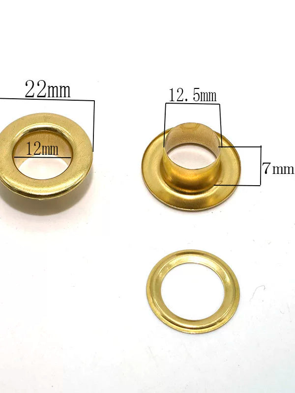 Solid Copper Oxidized Eyelet