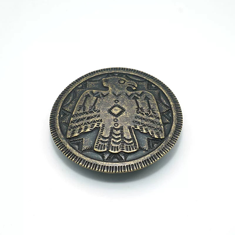 Solid Copper Vintage Button 55mm