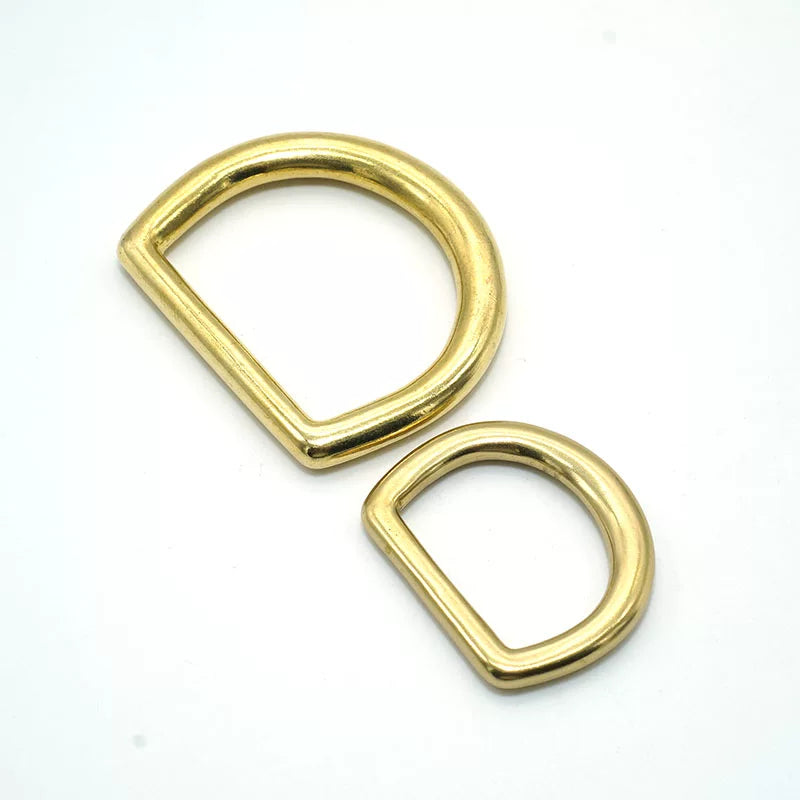 Solid Brass Seamless Heavy Duty D-Ring