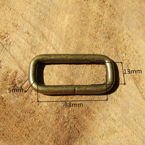 Antique Bronze Vintage Western Rectangle Ring