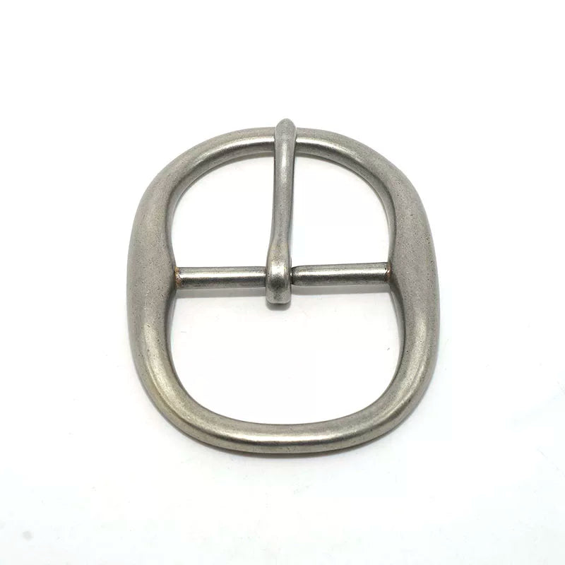 Solid Copper Antique Silver Plated Women's Unisex Tri-Glide