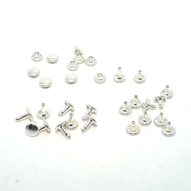 Solid Brass Bright Silver Rivet