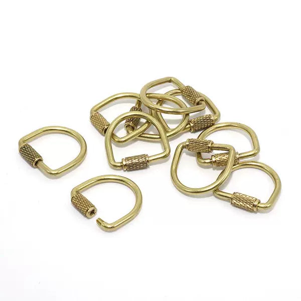 Solid Brass Vintage D-Ring