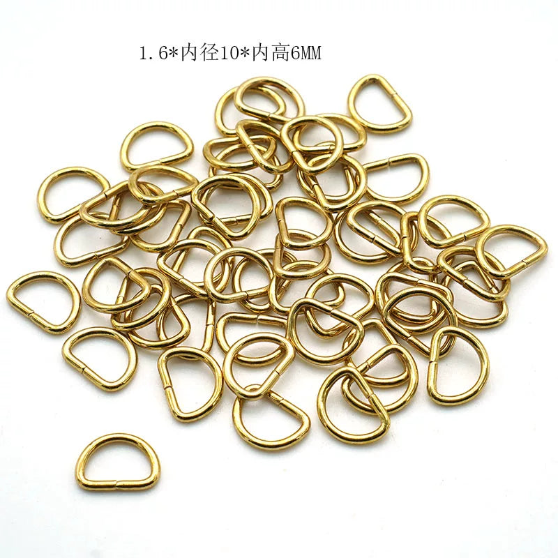 Solid Copper D-Ring for 8mm Strap