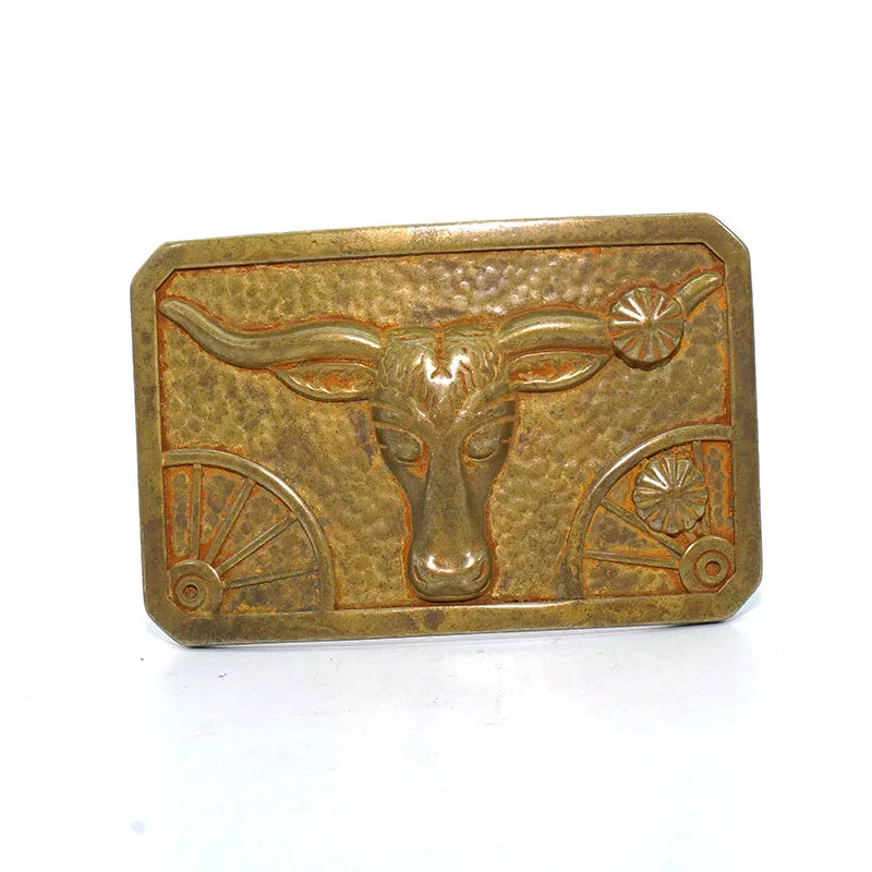 Solid Brass Oxidized Vintage Men's Belt Buckle