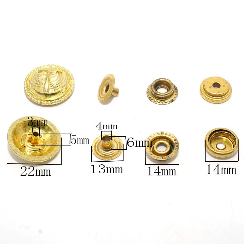 Solid Brass Snap Fastener