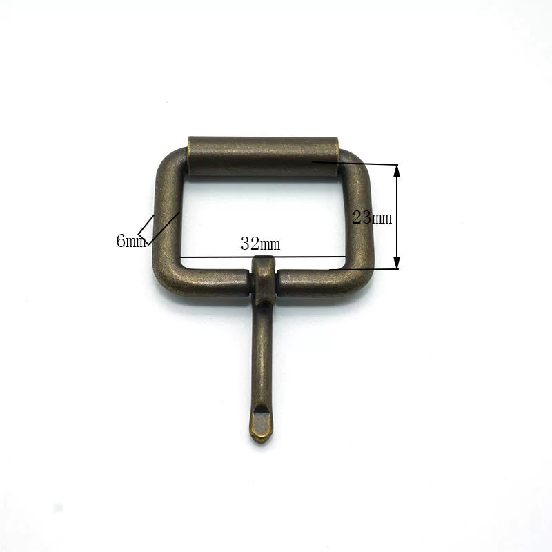 Solid Copper Antique Bronze Roller Buckle 32mm