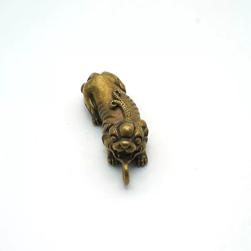 Solid Brass Vintage Keychain