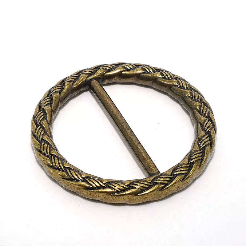 Solid Brass Vintage Patterned Tri-Glide