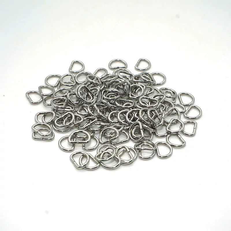 Solid Copper D-Ring 1.8x8mm 100 Pcs