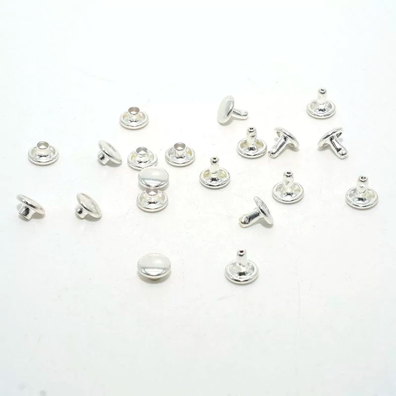 Solid Brass Bright Silver Rivet