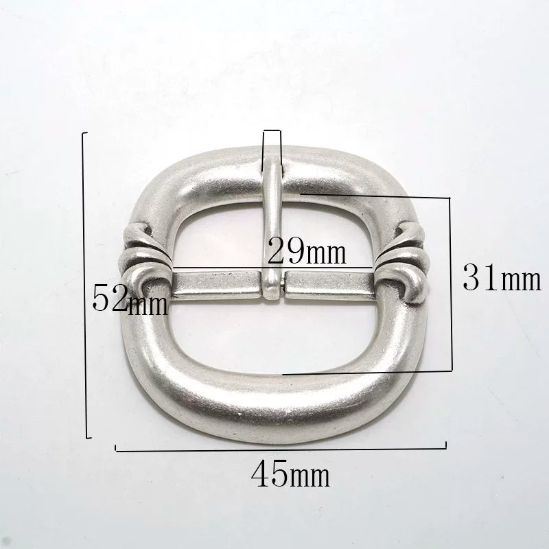 Solid Brass Silver Plated Vintage Pin Buckle